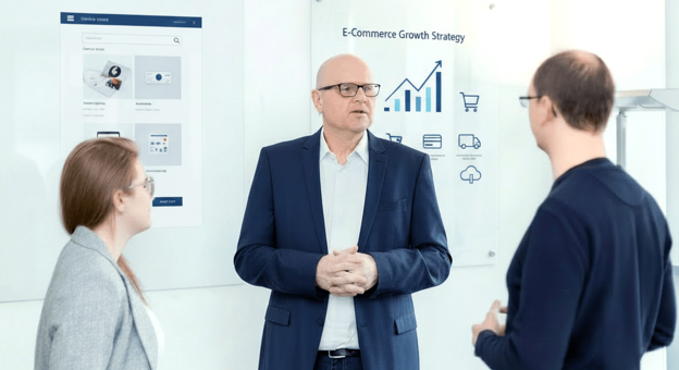 Gespr&auml;chssituation zum Thema Magento Open Source und E-Commerce 2026