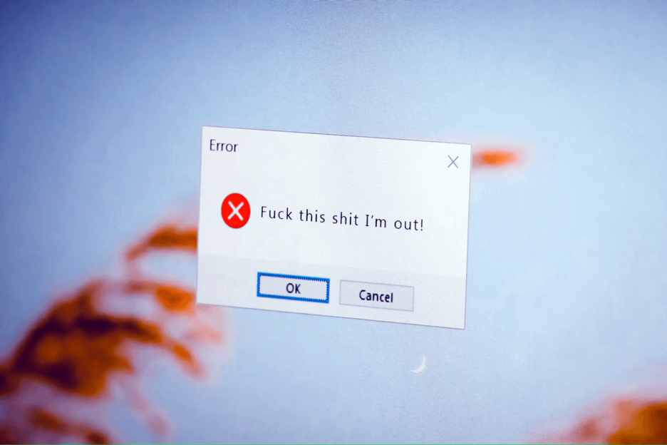 Hackerangriff Monitorbild
