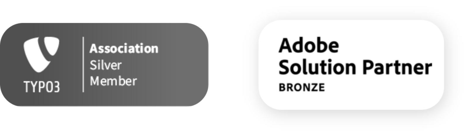TYPO3 Silver Member / Adobe Solutions Partner Bronze