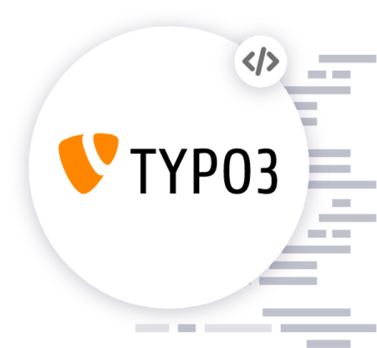 Technologie TYPO3 Rundes Icon