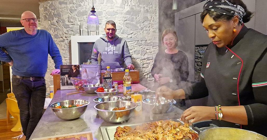 Kochen des Weihnachtsmenüs