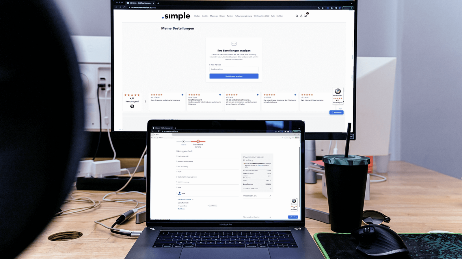 Darstellung Erweiterung Wideruffbutton E-Commerce f&uuml;r Magento