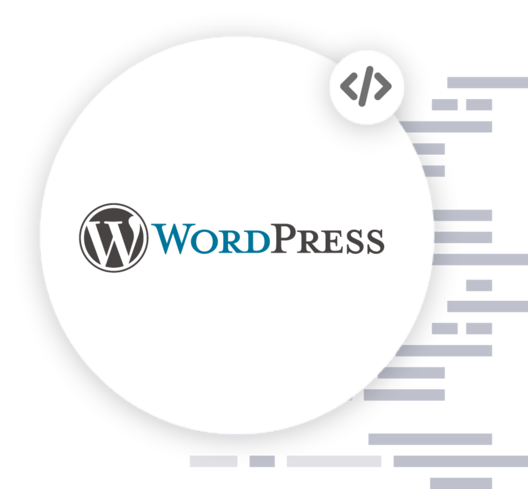Technologie WordPress Rundes Icon
